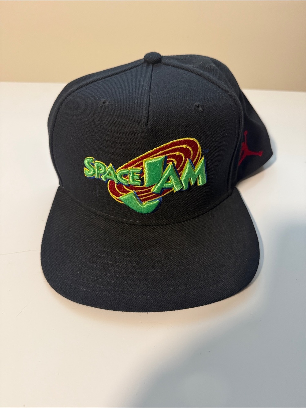 Jordan Black Space Jam Embroidered Snapback Hat